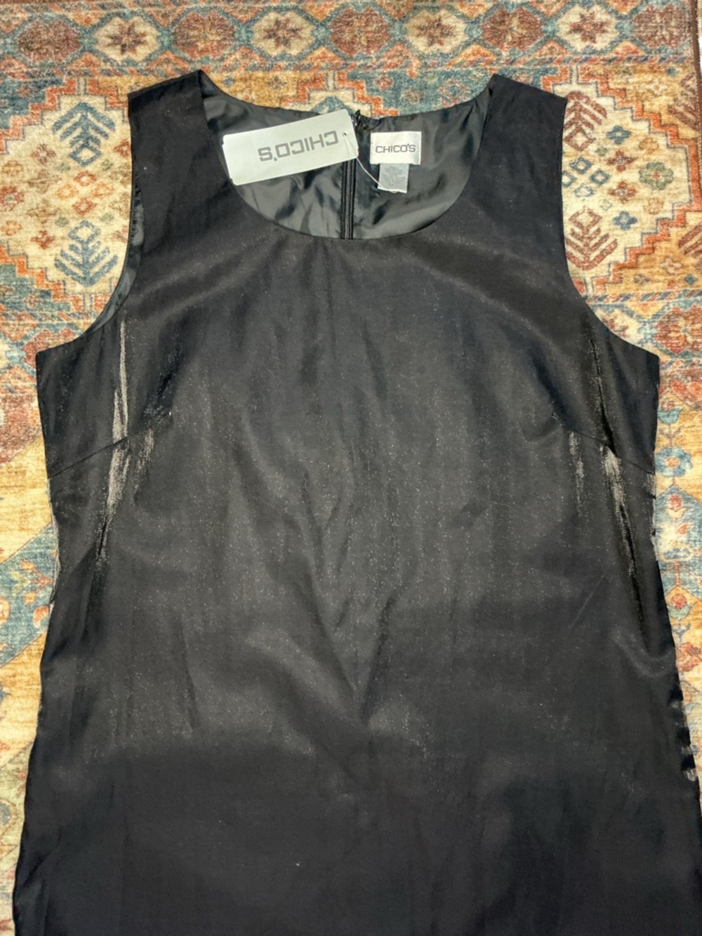 Casual Dress Chico's Women’s Satin Sleeveless Size 1